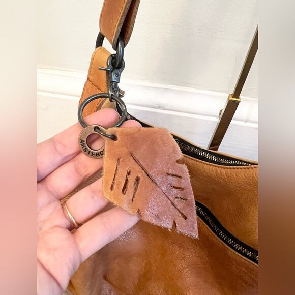 Amsterdam heritage brown leather slouchy hobo metal copper high quality - Picture 5 of 11